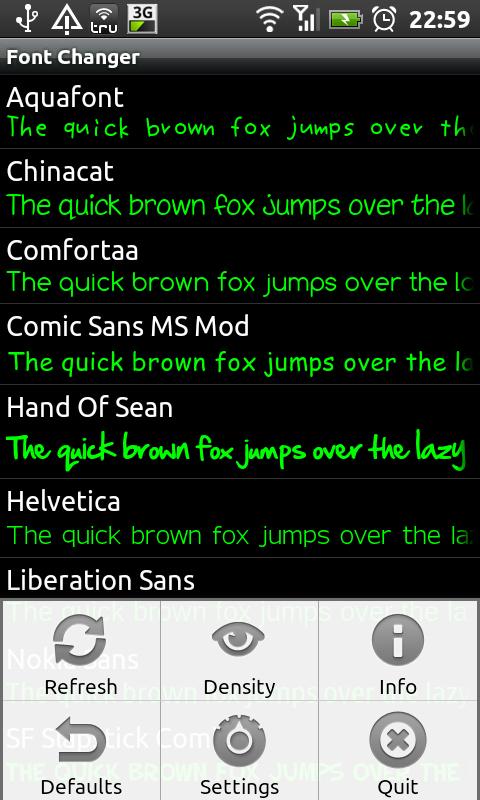 Font Changer root only