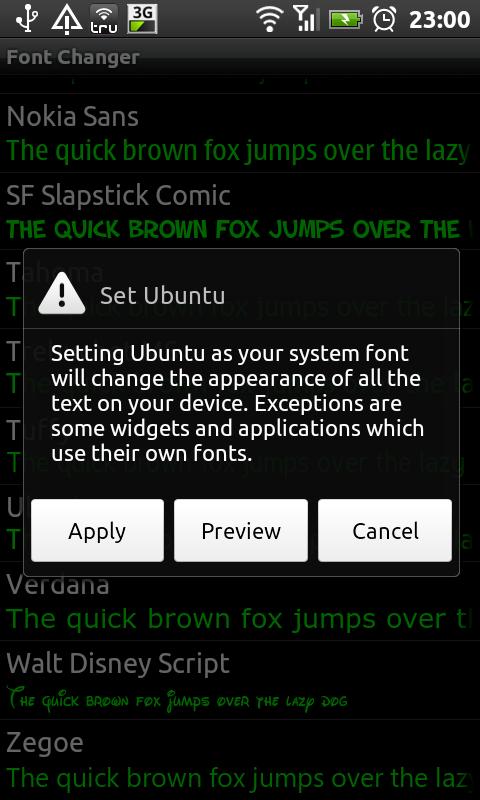Font Changer (root only) Android Tools