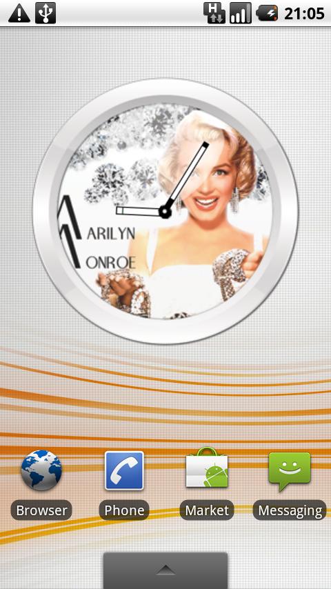 MARILYN MONROE Clock Android Personalization