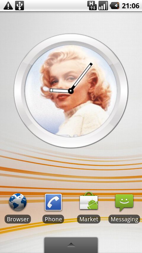 MARILYN MONROE Clock Android Personalization