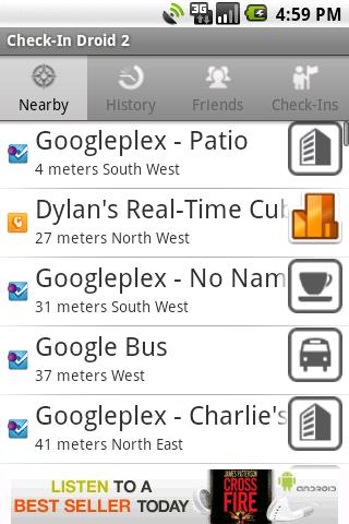 Check-In Droid Android Social