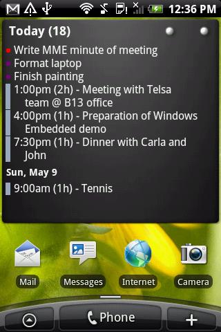 Pure Calendar widget (agenda) Android Productivity