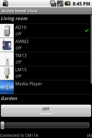 Active Home Vista Android Tools