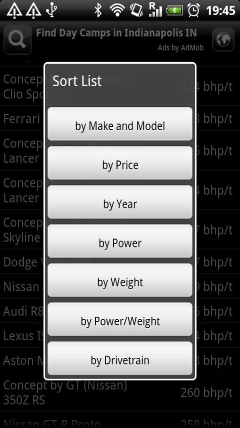Gran Turismo Car Database Android Entertainment