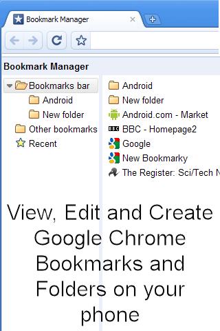 ChromeMarks Android Communication