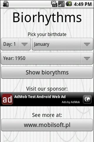 Biorhythms Android Entertainment