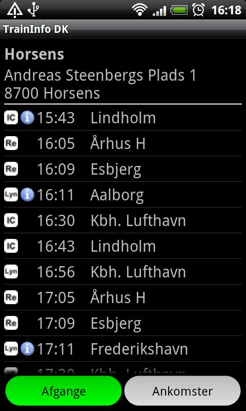 TrainInfo DK Android Travel & Local
