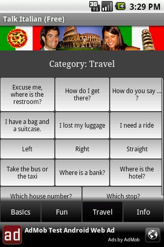 Talk Italian (Free) Android Travel & Local