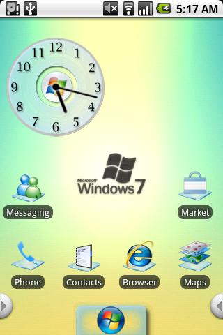 Windows 7 Theme Android Personalization