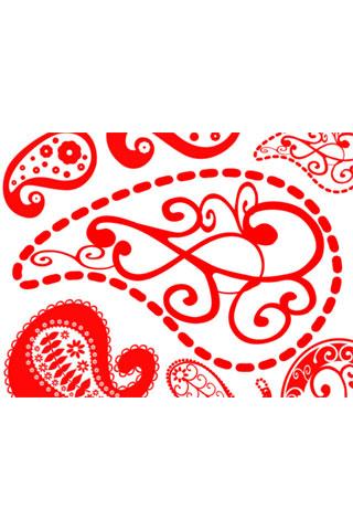 Paisley theme red 1.2 Android Personalization