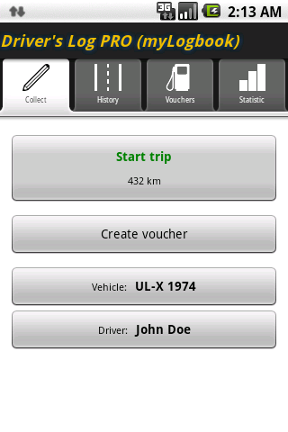 Driver’s Log (myLogbook) Android Productivity