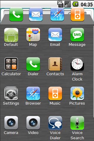 iPhone 4 Theme – PandaHome Android Personalization
