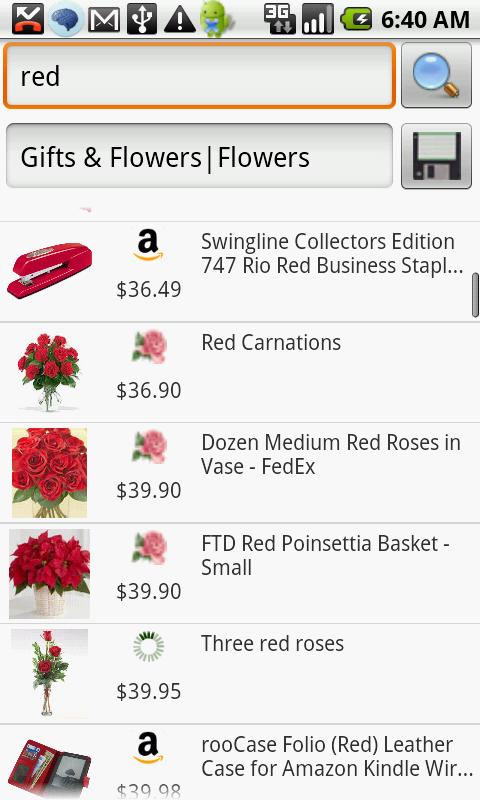 All Flowers Store Droid Android Shopping