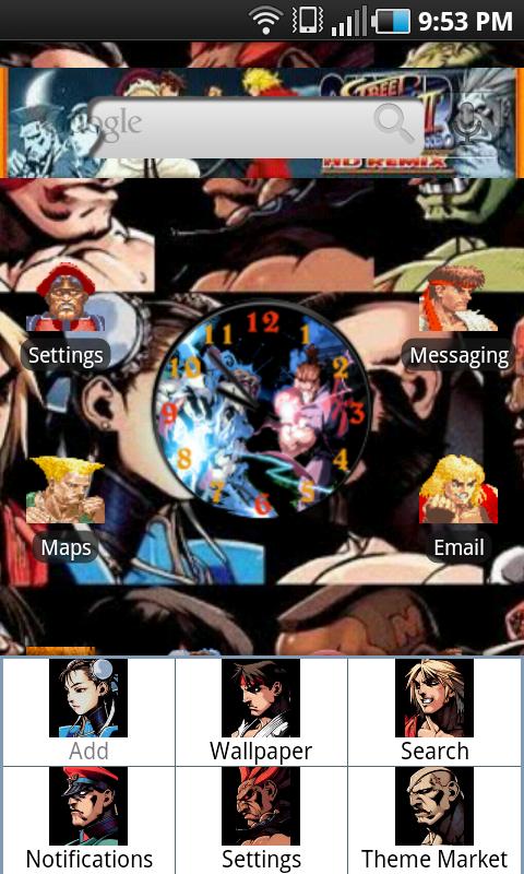 Super Street Fighter 2 theme Android Personalization