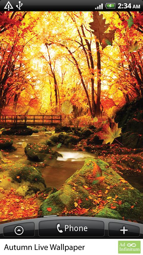 Autumn Live Wallpaper Android Personalization