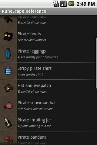 RuneScape Reference Android Tools