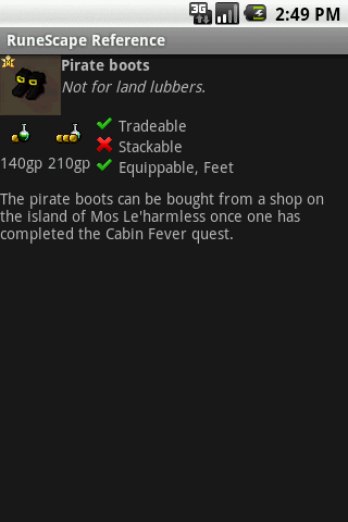 RuneScape Reference Android Tools