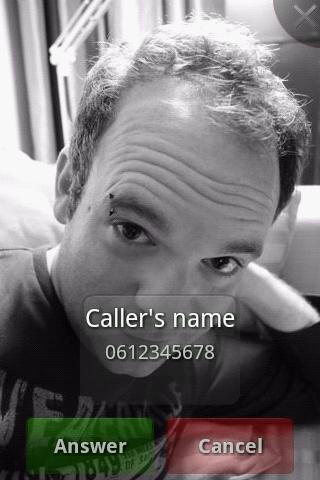 Full Screen Caller ID Android Communication