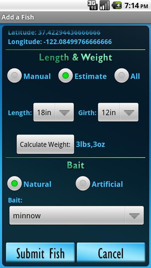 The Fisherman’s Log Lite Android Tools