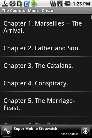 The Count of Monte Cristo Android Books & Reference