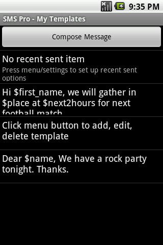 Group SMS Pro aka Group Text Android Communication