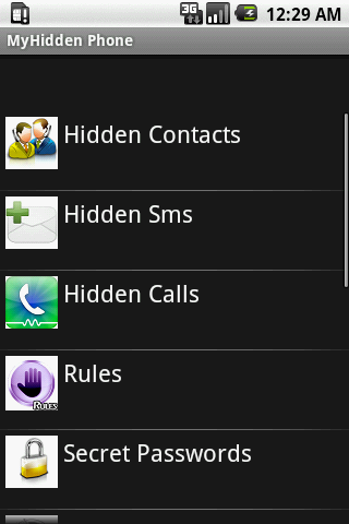 MyHiddenPhone Pro Android Communication