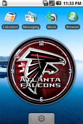 Atlanta Falcons clock widgets Android Personalization