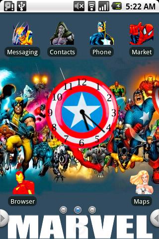 Marvel Comic Theme Android Personalization