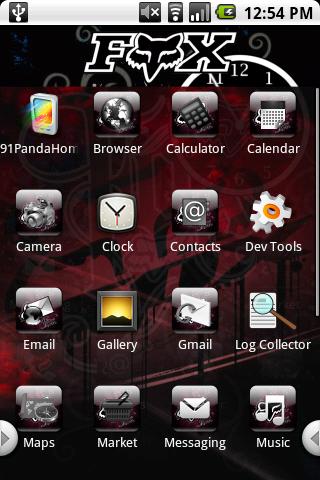 Fox Racing Theme Bonus Android Personalization