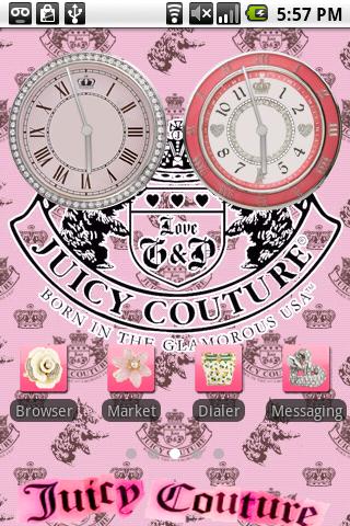 Juicy Couture Theme 3 Android Personalization