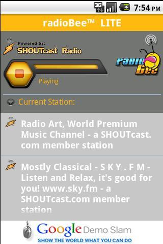 radioBee Android Entertainment