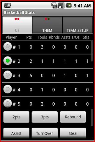 Basketball Stats Android Sports