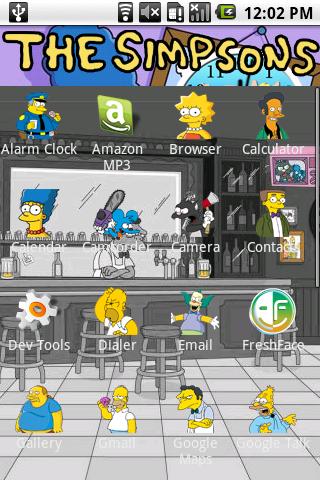 The Simpsons Android Personalization