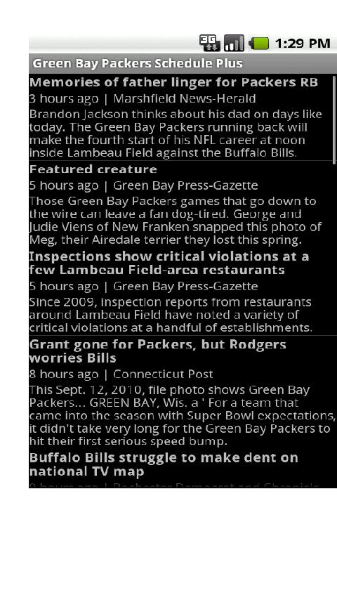 Packers Schedule Plus Android Sports