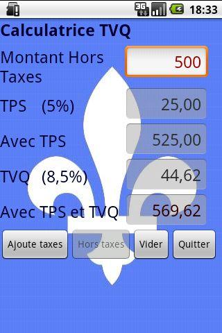 QST Calculator Android Shopping