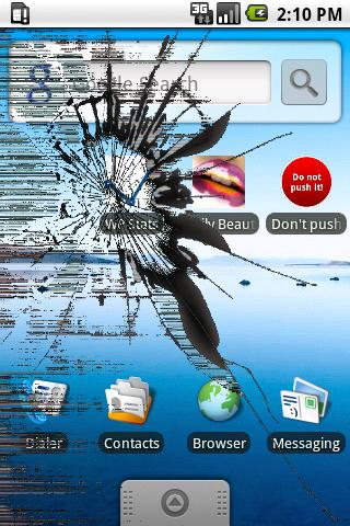 Cracked Screen Android Entertainment