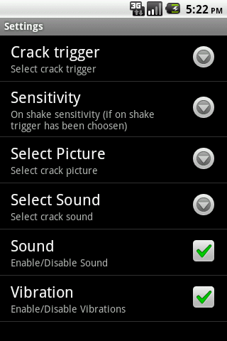 Cracked Screen Android Entertainment