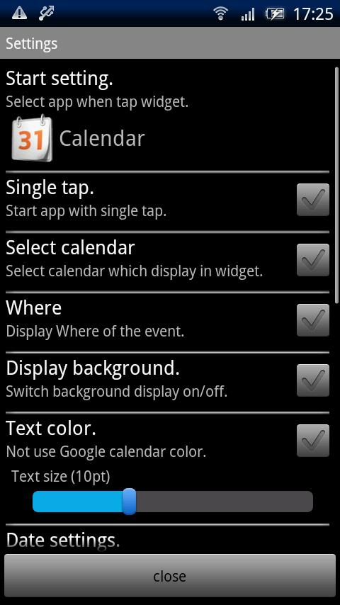 Event List Widget Android Tools