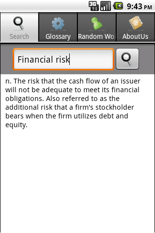 Business & Finance Dictionary Android Education