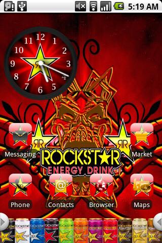 Rockstar Energy Theme Android Personalization