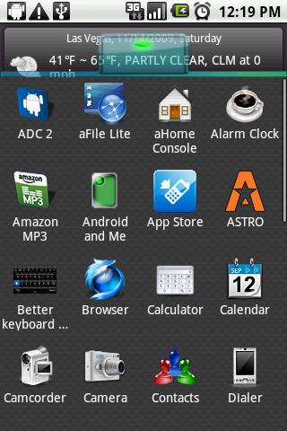 aHome Theme: System Gloss Android Personalization