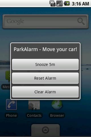 Park Alarm Android Travel & Local