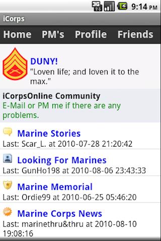 iCorps: USMC Pocket Reference Android Social