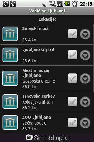 Vodič po Ljubljani Android Travel & Local