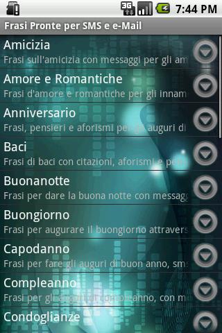 Le più belle frasi x SMS/Mail Android Social