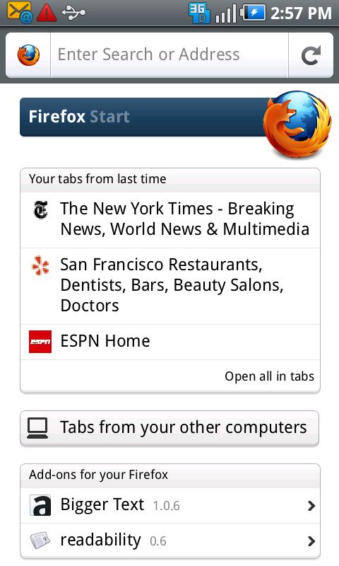 Mozilla Firefox Web Browser Android Productivity
