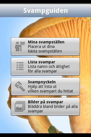 Svampguiden Android Travel & Local