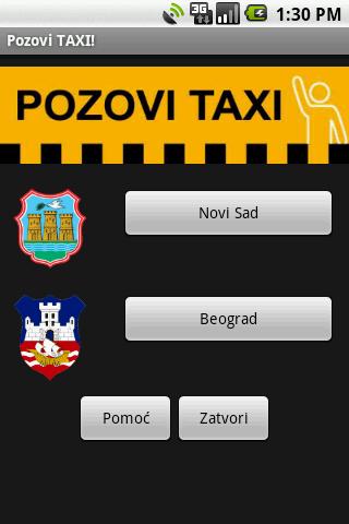 Pozovi TAXI! Android Communication