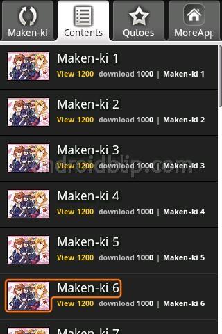 Maken-ki Android Comics