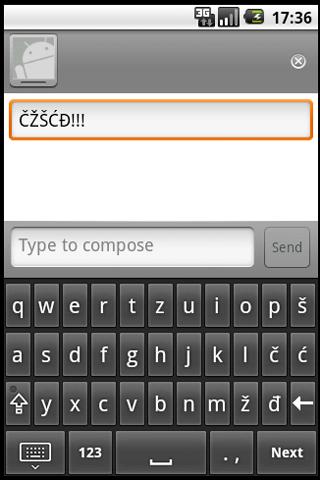 Croatian keyboard Android Productivity